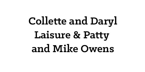 Collette and Daryl Laisure & Patty and Mike Owens