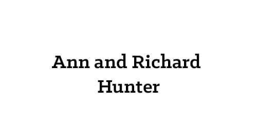 Ann and Richard Hunter