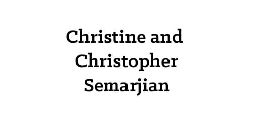 Christine and Christopher Semarjian