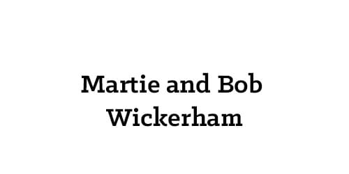 Martie and Bob Wickerman