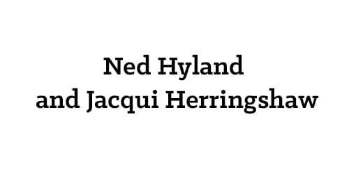 Ned Hyland and Jacqui Herringshaw
