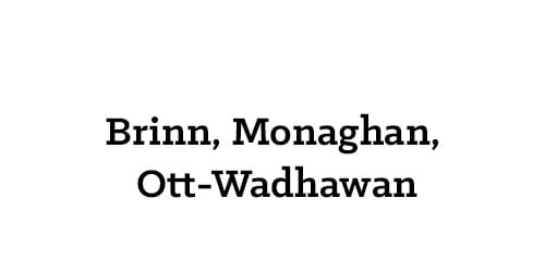 Brinn, Monaghan, Ott-Wadhawan
