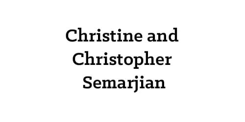 Christine and Christopher Semarjian