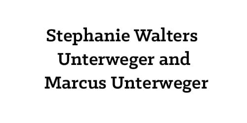 Stephanie Walters Unterweger and Marcus Unterweger