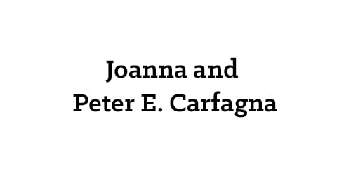 Joanna and Peter E. Carfagna