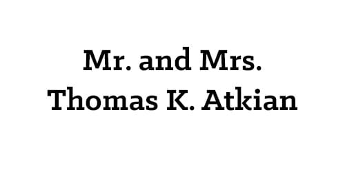 Mr. and Mrs. Thomas K. Atkian