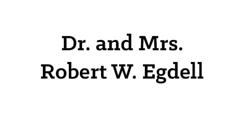 Dr. and Mrs. Robert W. Egdell