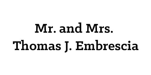 Mr. and Mrs. Thomas J. Embrescia