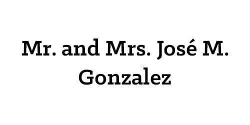 Mr. and Mrs. Jose M. Gonzalez
