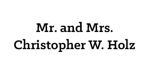 Mr. and Mrs. Christopher W. Holz