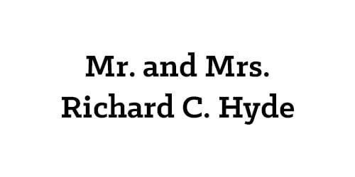 Mr. and Mrs. Richard C. Hyde
