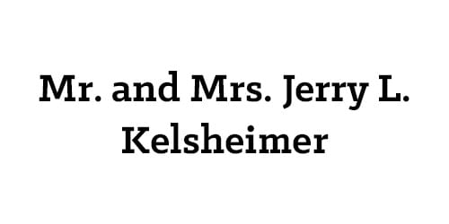 Mr. and Mrs. Jerry L. Kelsheimer
