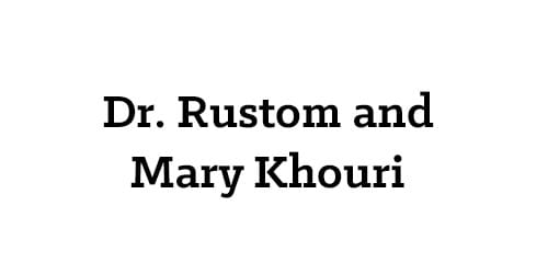 Dr. Rustom and Mary Khouri
