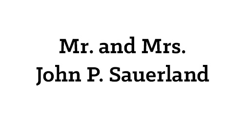 Mr. and Mrs. John P. Sauerland