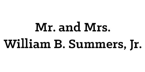 Mr. and Mrs. William B. Summers, Jr.