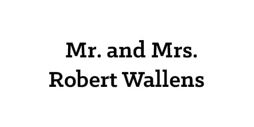 Mr. and Mrs. Robert Wallens