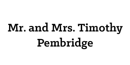 Mr. and Mrs. Timothy Pembridge