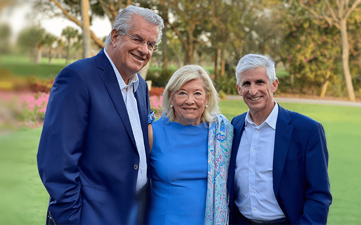 Ernie and Patti Novak with Daniel I. Simon, MD, President, Academic & External Affairs and UH Chief Scientific Officer; Ernie and Patti Novak Distinguished Chair in Health Care Leadership.