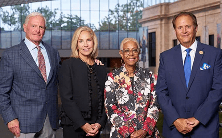 Jimmy and Dee Haslam; Lolita M. McDavid, MD, MPA; and Matthew J. Kraay, MD