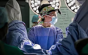 Rachel Pope, MD, MPH operating in Malawi