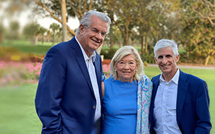 Ernie and Patti Novak with Daniel I. Simon, MD, President, Academic & External Affairs and UH Chief Scientific Officer; Ernie and Patti Novak Distinguished Chair in Health Care Leadership.