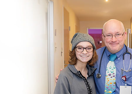 Morgan and UH Rainbow oncologist Duncan Stearns, MD