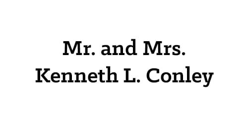 Mr. and Mrs. Kenneth L. Conley