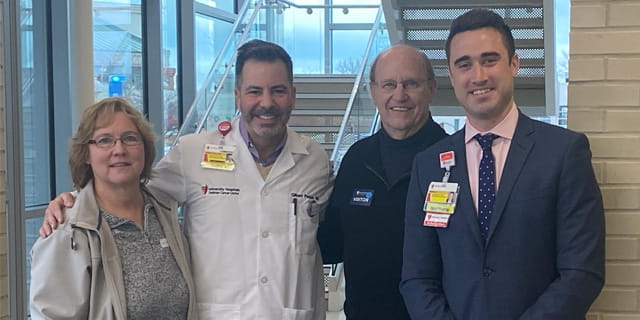 Vicki Hammersmith, Dr. Gil Padula, Glenn Hammersmith and Matt Long