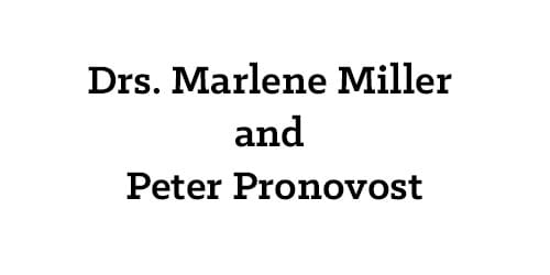 Drs Marlene Miller and Peter Pronovost